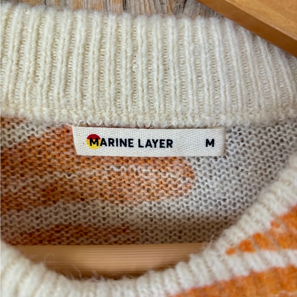 Marine Layer Alma Puff Sleeve Sweater Size Medium M - Picture 2 of 4